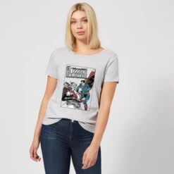 DC COMICS DC Superman Action Comics Women's Christmas T-Shirt - Grey -Fashion Clothing Shop 11964353 5794627091097450