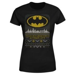 DC COMICS DC Seasons Greetings From Gotham Women's Christmas T-Shirt - Black 11 DC COMICS DC Seasons Greetings From Gotham Women's Christmas T-Shirt - Black -Fashion Clothing Shop 11964651 5454627065845619