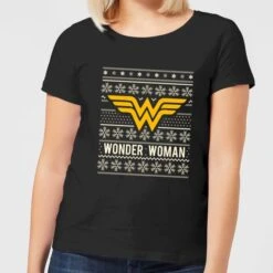 DC COMICS DC Wonder Woman Women's Christmas T-Shirt - Black