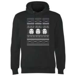 Star Wars Stormtrooper Knit Christmas Hoodie - Black 9 Star Wars Stormtrooper Knit Christmas Hoodie - Black -Fashion Clothing Shop 11969767 1394627077502254