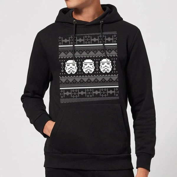 Star Wars Stormtrooper Knit Christmas Hoodie - Black 3 Star Wars Stormtrooper Knit Christmas Hoodie - Black