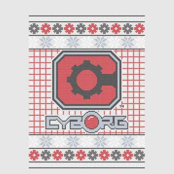 DC COMICS DC Cyborg Knit Men's Christmas T-Shirt - Grey 4 DC COMICS DC Cyborg Knit Men's Christmas T-Shirt - Grey - Image 2