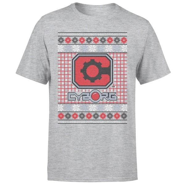 DC COMICS DC Cyborg Knit Men's Christmas T-Shirt - Grey 7 DC COMICS DC Cyborg Knit Men's Christmas T-Shirt - Grey - Image 5