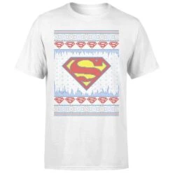 DC COMICS DC Supergirl Knit Men's Christmas T-Shirt - White 11 DC COMICS DC Supergirl Knit Men's Christmas T-Shirt - White -Fashion Clothing Shop 11970004 1504627087069227