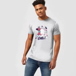 DC COMICS DC Chill! Men's Christmas T-Shirt - Grey -Fashion Clothing Shop 11970043 1444627060760844