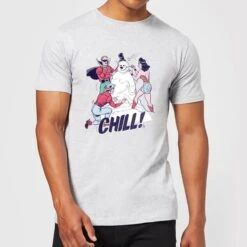 DC COMICS DC Chill! Men's Christmas T-Shirt - Grey
