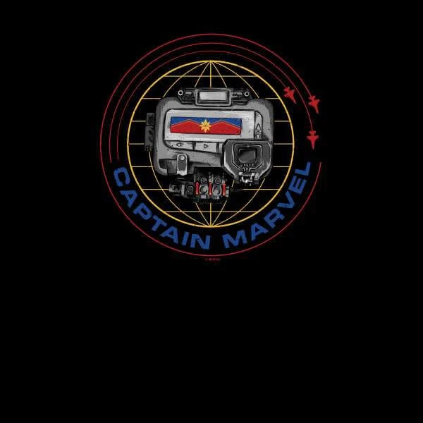 Captain Marvel Pager Hoodie - Black 4 Captain Marvel Pager Hoodie - Black - Image 2