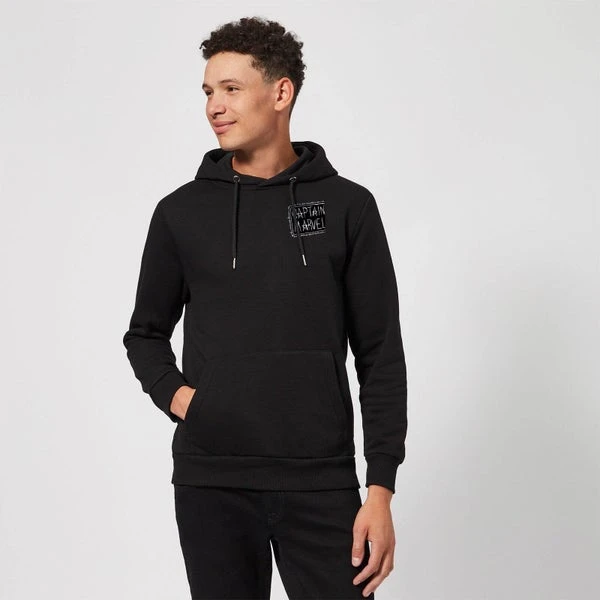 Captain Marvel Name Badge Hoodie - Black 5 Captain Marvel Name Badge Hoodie - Black - Image 3