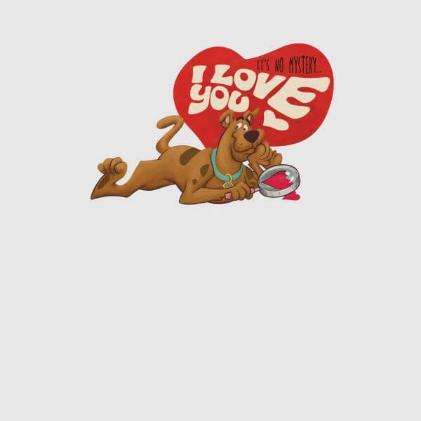 Scooby-Doo Scooby Doo It's No Mystery I Love You Women's T-Shirt - Grey 4 Scooby-Doo Scooby Doo It's No Mystery I Love You Women's T-Shirt - Grey - Image 2