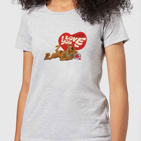 Scooby-Doo Scooby Doo It's No Mystery I Love You Women's T-Shirt - Grey 3 Scooby-Doo Scooby Doo It's No Mystery I Love You Women's T-Shirt - Grey