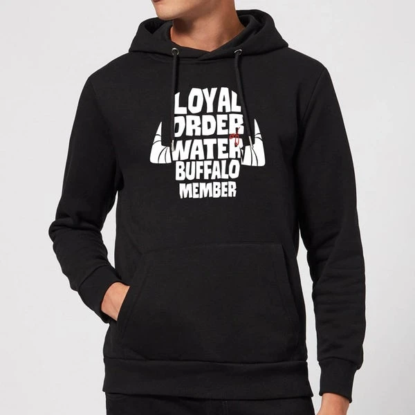 The Flintstones Loyal Order Of Water Buffalo Member Hoodie - Black 3 The Flintstones Loyal Order Of Water Buffalo Member Hoodie - Black