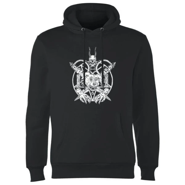 Mr Pickles Pentogram Drawn Dog Head Hoodie - Black 6 Mr Pickles Pentogram Drawn Dog Head Hoodie - Black - Image 4