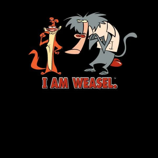 I Am Weasel Characters Men's T-Shirt - Black 4 I Am Weasel Characters Men's T-Shirt - Black - Image 2