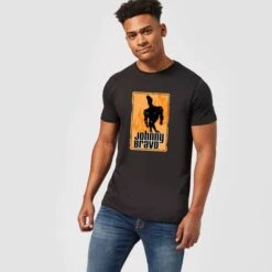 Cartoon Network Johnny Bravo Fire Men's T-Shirt - Black -Fashion Clothing Shop 12055634 1484653783764031