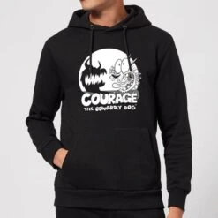Cartoon Network Courage The Cowardly Dog Spotlight Hoodie - Black