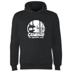 Cartoon Network Courage The Cowardly Dog Spotlight Hoodie - Black -Fashion Clothing Shop 12056179 1664653783021285