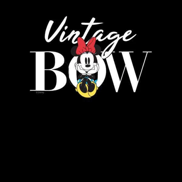 Disney Minnie Mouse Vintage Bow Hoodie - Black 4 Disney Minnie Mouse Vintage Bow Hoodie - Black - Image 2