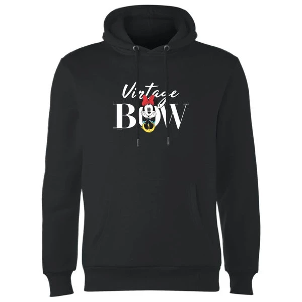 Disney Minnie Mouse Vintage Bow Hoodie - Black 6 Disney Minnie Mouse Vintage Bow Hoodie - Black - Image 4