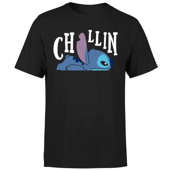 Disney Lilo And Stitch Chillin Men's T-Shirt - Black 7 Disney Lilo And Stitch Chillin Men's T-Shirt - Black - Image 5