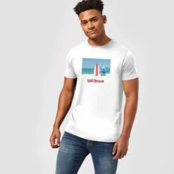 Disney Lilo And Stitch Surf Beach Men's T-Shirt - White -Fashion Clothing Shop 12058050 1034658988989367
