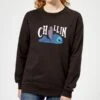 Disney Lilo And Stitch Chillin Women's Sweatshirt - Black 2 Disney Lilo And Stitch Chillin Women's Sweatshirt - Black -Fashion Clothing Shop 12058218 8704658993194068