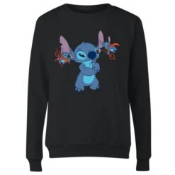 Disney Lilo And Stitch Little Devils Women's Sweatshirt - Black 9 Disney Lilo And Stitch Little Devils Women's Sweatshirt - Black -Fashion Clothing Shop 12058448 2304658997572571