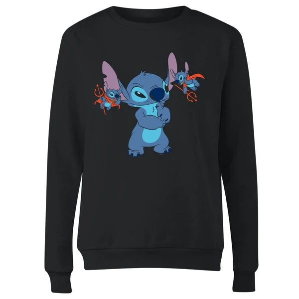 Disney Lilo And Stitch Little Devils Women's Sweatshirt - Black 6 Disney Lilo And Stitch Little Devils Women's Sweatshirt - Black - Image 4