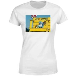 Disney Lilo And Stitch Life Guard Women's T-Shirt - White 11 Disney Lilo And Stitch Life Guard Women's T-Shirt - White -Fashion Clothing Shop 12059011 1624659009849297