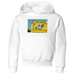 Disney Lilo And Stitch Life Guard Kids' Hoodie - White
