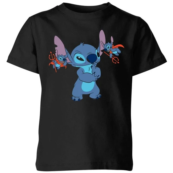 Disney Lilo And Stitch Little Devils Kids' T-Shirt - Black 3 Disney Lilo And Stitch Little Devils Kids' T-Shirt - Black