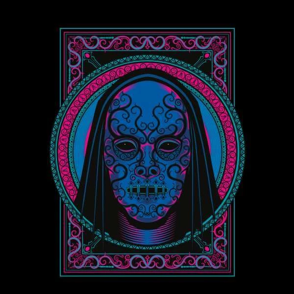Harry Potter Death Mask Men's T-Shirt - Black 4 Harry Potter Death Mask Men's T-Shirt - Black - Image 2