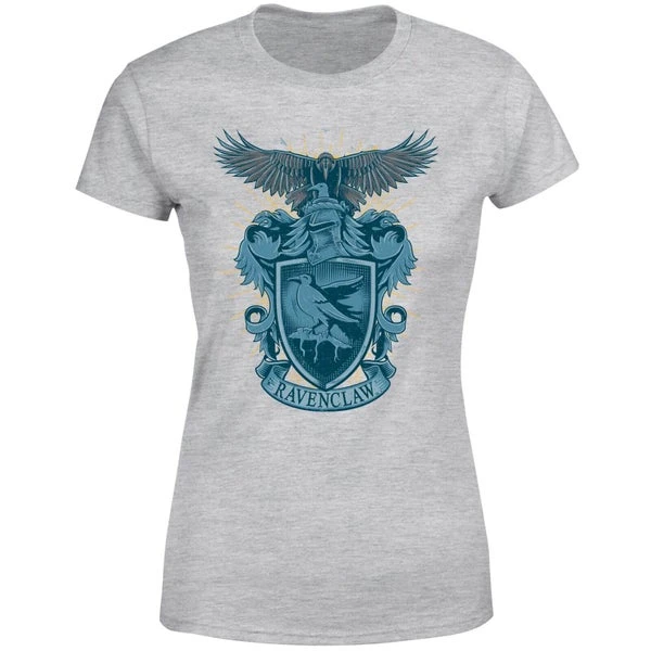 Harry Potter Ravenclaw Drawn Crest Women's T-Shirt - Grey 7 Harry Potter Ravenclaw Drawn Crest Women's T-Shirt - Grey - Image 5