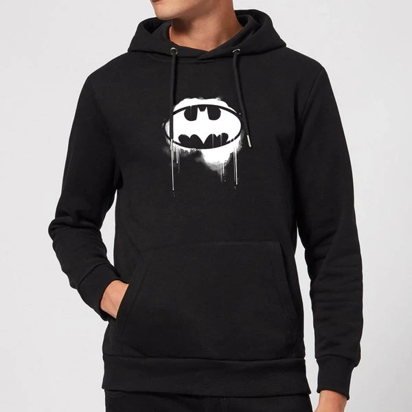 DC COMICS Justice League Graffiti Batman Hoodie - Black 3 DC COMICS Justice League Graffiti Batman Hoodie - Black