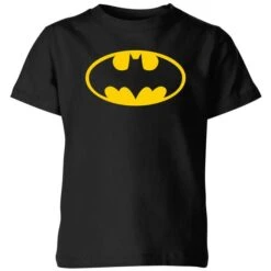 DC COMICS Justice League Batman Logo Kids' T-Shirt - Black