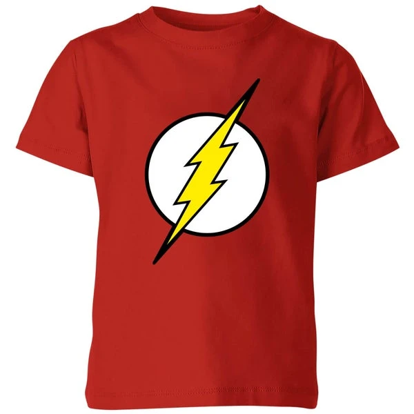 DC COMICS Justice League Flash Logo Kids' T-Shirt - Red 3 DC COMICS Justice League Flash Logo Kids' T-Shirt - Red