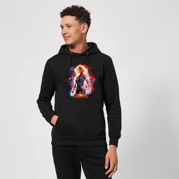 Captain Marvel Poster Hoodie - Black 5 Captain Marvel Poster Hoodie - Black - Image 3