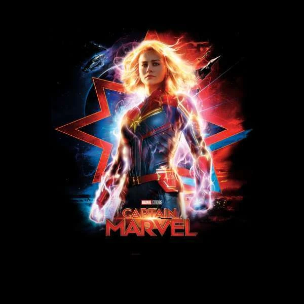 Captain Marvel Poster Hoodie - Black 4 Captain Marvel Poster Hoodie - Black - Image 2