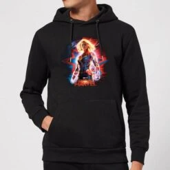 Captain Marvel Poster Hoodie - Black