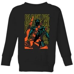 Marvel Avengers Black Panther Collage Kids' Sweatshirt - Black