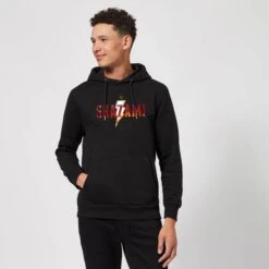 DC COMICS Shazam Logo Hoodie - Black 8 DC COMICS Shazam Logo Hoodie - Black -Fashion Clothing Shop 12082868 4504661573472078