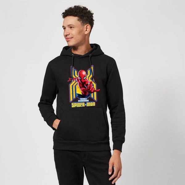 Marvel Spider Man Far From Home Friendly Neighborhood Spider-Man Hoodie - Black 5 Marvel Spider Man Far From Home Friendly Neighborhood Spider-Man Hoodie - Black - Image 3