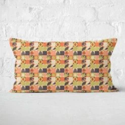 Orange Jurassic Park Rectangular Cushion 30x50