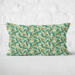 Green Jurassic Park Rectangular Cushion 30x50