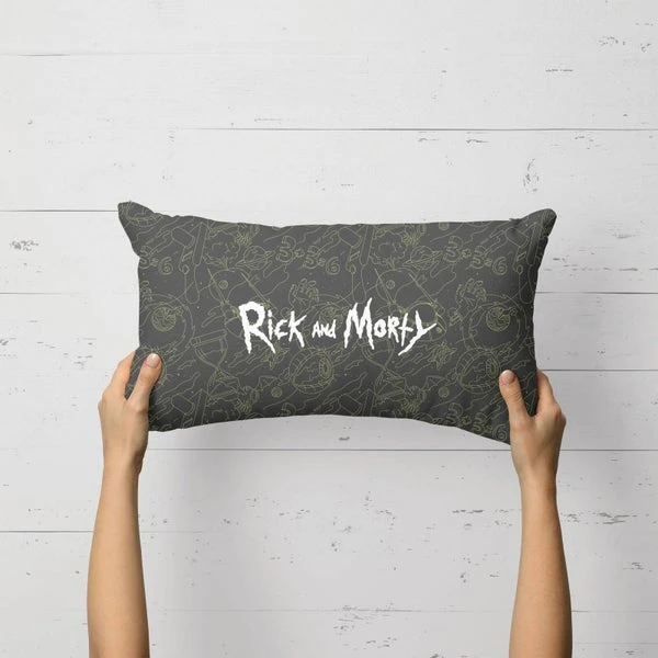 Rick And Morty Rectangular Cushion 4 Rick And Morty Rectangular Cushion - Image 2