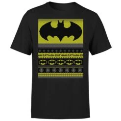 DC Comics Batman Men's Christmas T-Shirt In Black 16 DC Comics Batman Men's Christmas T-Shirt In Black -Fashion Clothing Shop 12336609 1454714228041351