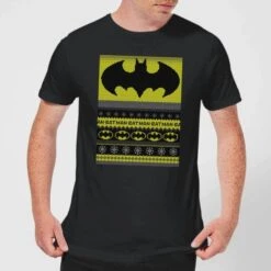 DC Comics Batman Men's Christmas T-Shirt In Black