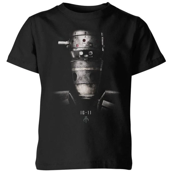 STAR WARS The Mandalorian IG-11 Poster Kids' T-Shirt - Black 3 STAR WARS The Mandalorian IG-11 Poster Kids' T-Shirt - Black