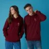 Sega Knuckles Retro Unisex Hoodie - Burgundy