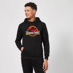 Jurassic Park Logo Hoodie - Black -Fashion Clothing Shop 12453745 1794740661000545