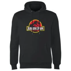Jurassic Park Logo Hoodie - Black -Fashion Clothing Shop 12453745 7324740661092363
